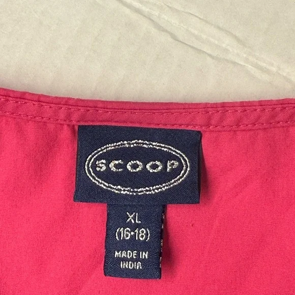 Scoop Pink Sleeveless Summery Dress - Picture 5 of 5